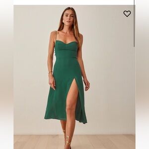 Reformation Juliette dress in emerald size 4